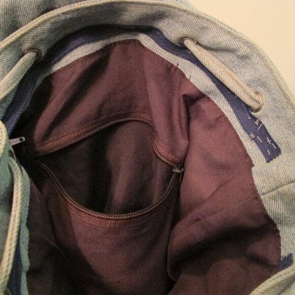 Jeans Material Backpack.  Lots of cute pockets/zippers to put things in. - Picture 2 of 11